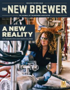 The New Brewer magazine cover, May/June 2025 Industry Review issue, featuring Blast Beer Co. and Southernmost Pint